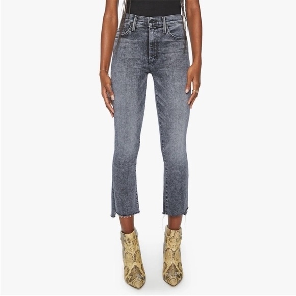Mother The Insider Crop Step Fray jeans Train Stops 31 - Picture 1 of 16